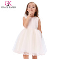 Grace Karin sans manches Tulle Netting Dentelle Flower Girl Princesse demoiselle d&#39;honneur Wedding Pageant Robe de soirée 2 ~ 12 ans CL010420-1